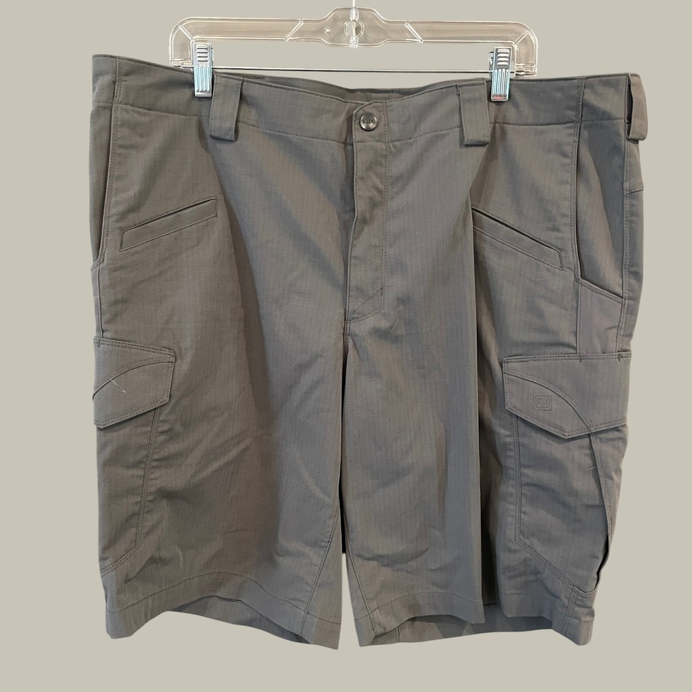 5.11 Tactical Mens Gray Ripstop Cargo Shorts Size 40 Work Outdoor Hiking